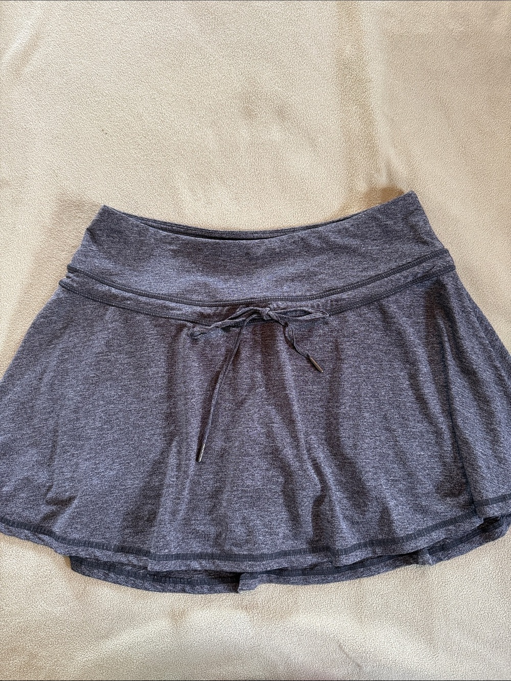 Kyodan Heather Gray Athletic Skort with Drawstring
